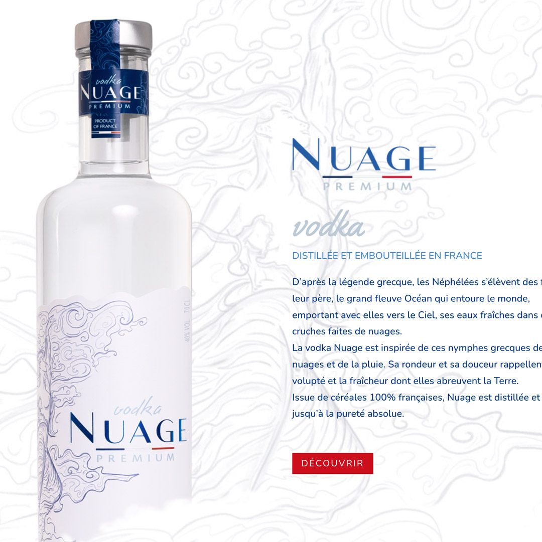 Site internet Nuage Vodka par arkt.com Site internet Nuage Vodka par arkt.com